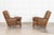 20th Century English Sprung Leather Armchairs, 1920, Set of 2 For Sale - Image 3 of 11