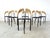 Italian Postmodern Wicker and Metal Dining Chairs, 1980s, Set of 6 For Sale - Image 11 of 11