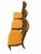 Neoclassical Set of 4 Vintage Neoclassical Cane Back Dining Chairs With Original Harvest Gold Upholstery For Sale - Image 3 of 9