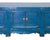 Vintage Distressed Cerulean Blue Doors Low Tv Stand Console Table Cabinet For Sale - Image 9 of 12
