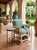 Mediterranean Style Hand-Painted Ceramic and Wrought Iron Coastal Martini Table For Sale - Image 9 of 12