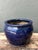 Blue Vintage Blue Glazed Ceramic Planter For Sale - Image 8 of 12