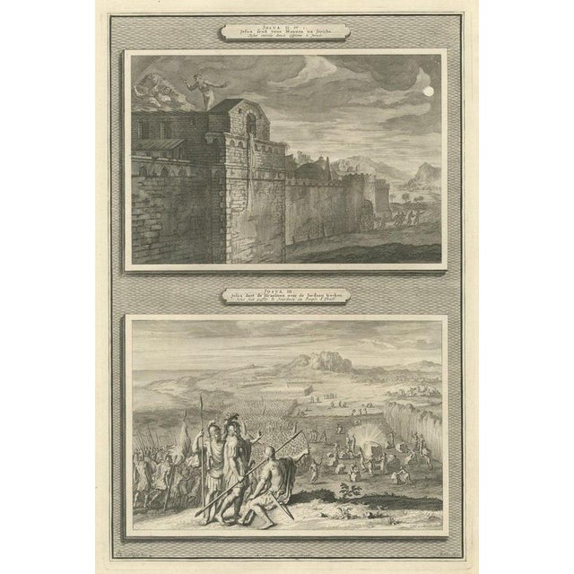 Pieter Mortier, Rahab and the Spies and the Crossing of the Jordan, 1700, Engraving For Sale - Image 12 of 12