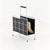 Black Mid-Century Modern Bauhaus LP & Magazine Rack by Erik Höglund, Sweden, 1960s For Sale - Image 8 of 11