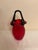 Mid-Century Modern Vintage Block Crystal "Jennifer" Blown Glass Strawberry Purse Vase For Sale - Image 3 of 3
