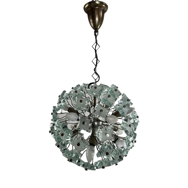 Large Chandelier in Murano Glass, 1960s For Sale