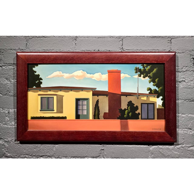 Contemporary R. Kenton Nelson—Pasadena Light on the House Beyond the Wall—Architectural Oil Painting For Sale - Image 3 of 14