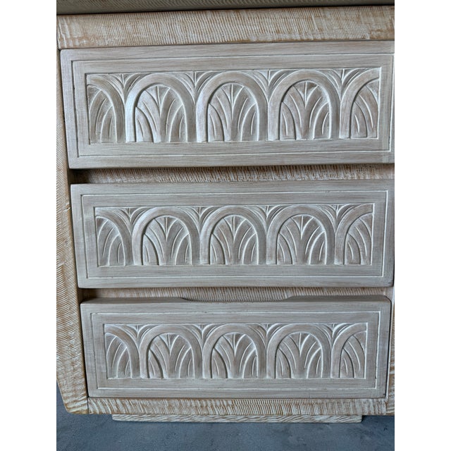 Pair of Organic Hand Carved Wood Nightstands For Sale - Image 11 of 18