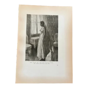 Bride by Anders Zorn. Original Published Lithograph 1928. Sweden