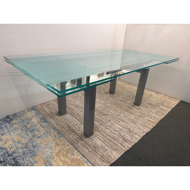 Modern Studio Kronos for Cattelan Italia Daytona Glass Extension Dining Table For Sale - Image 3 of 12