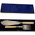 Late 19th Century Antique English Victorian H&s Ep Silver Plate Fish Serving Knife & Fork Set Bone Handles - 2 pcs with Original Case For Sale - Image 5 of 12