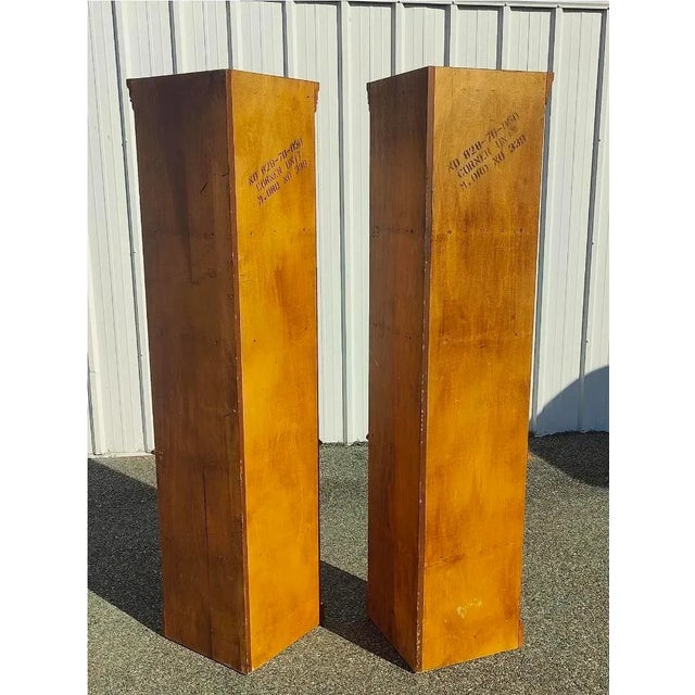 Vintage Traditional Style Solid Oak Corner Shelving Unit / Etagere For Sale - Image 9 of 9