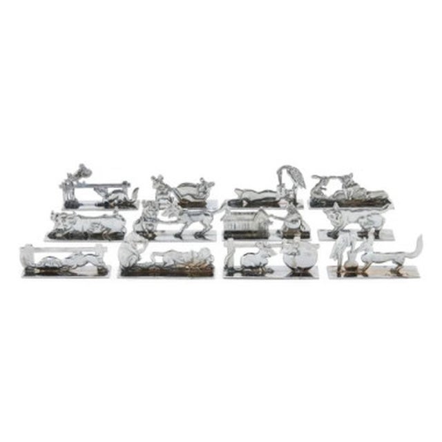 La Fontaine's Fables Series Knife Rests from Benjamin Rabier, 1930, Set of 12 For Sale - Image 4 of 5