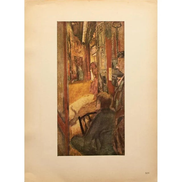 Paper 1948 After Édouard Vuillard "The Scene" Vintage Parisian Offset Lithograph For Sale - Image 7 of 8