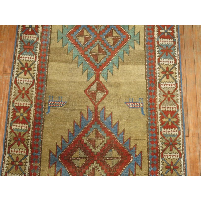 Early 20th Century Antique Zabihi Collection Persian Bakshaish Runner - 3'4" x 14'1" For Sale - Image 5 of 10