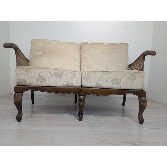 Vintage Louis Sofa with Woven Sides, 1965 For Sale - Image 6 of 18