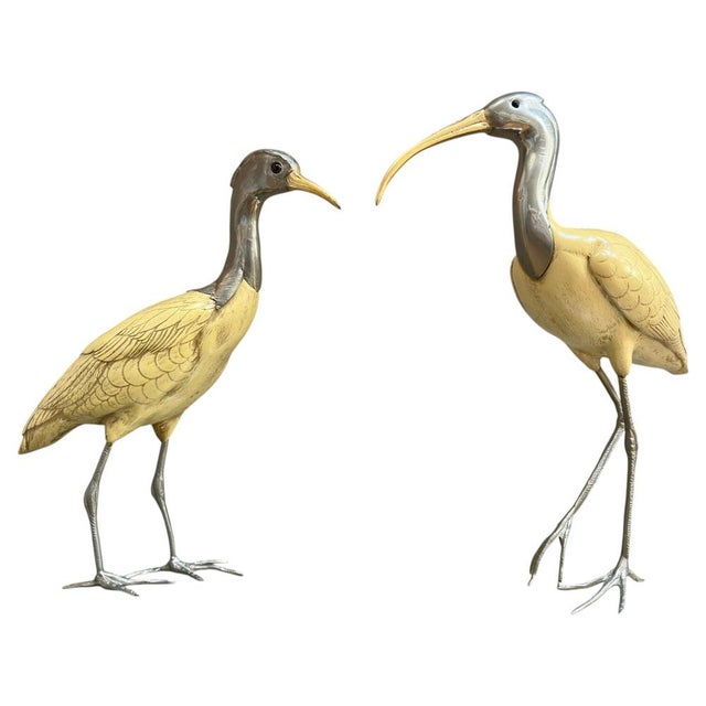 Vintage Ibis Bird Sculptures by Elli Malevolti, 1950, Set of 2 For Sale - Image 16 of 16