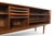 Axel Christensen Mid 20th Century Axel Christiansen Teak Tambour Credenza With Glass Top Hutch For Sale - Image 4 of 17