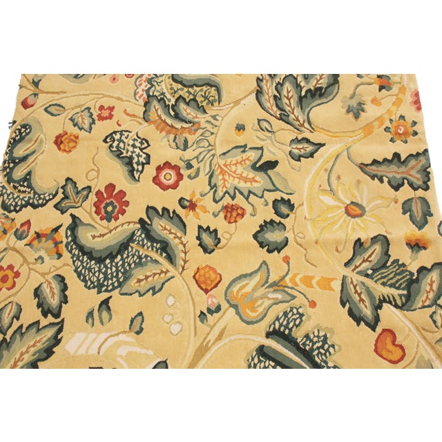 Originating from China, this hand-knotting floral runner was inspired by 18th century antique Tudor floral rug designs,...