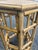 Wood Vintage Coastal Bamboo and Cane Brighton Pavilion Style Side Table For Sale - Image 7 of 11