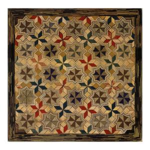 Iconic, Lovely and Symmetrical Design With Multi Tones Colors American Hooked Rug