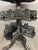 Early 20th Century Round Table with Green Marble Inlays For Sale - Image 6 of 7