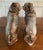 Ceramic 19th Century Antique Pair of Bo’Ness Pug Dog Figurines - Staffordshire Style Scottish Pottery With Glass Eyes & Gilt Collars - 12” Tall For Sale - Image 7 of 10