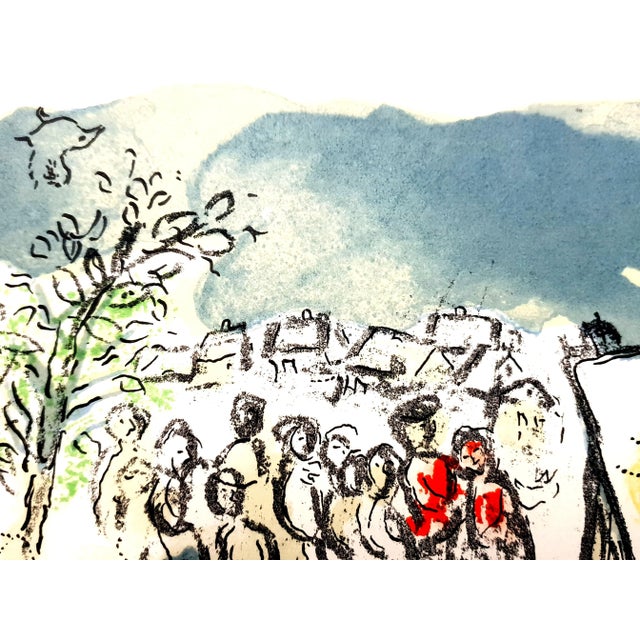 Marc Chagall - Hommage à Julien Cain - Original Lithograph 1968 For Sale - Image 6 of 7