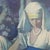 1920s Large Antique Wall Mirror With Maxfield Parrish Print Insert “Cleopatra" C1920 For Sale - Image 5 of 9