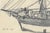 1943 drawing of a masted boat by William E. Wood, a Devon artist in England. Signed lower left. Combined shipping...