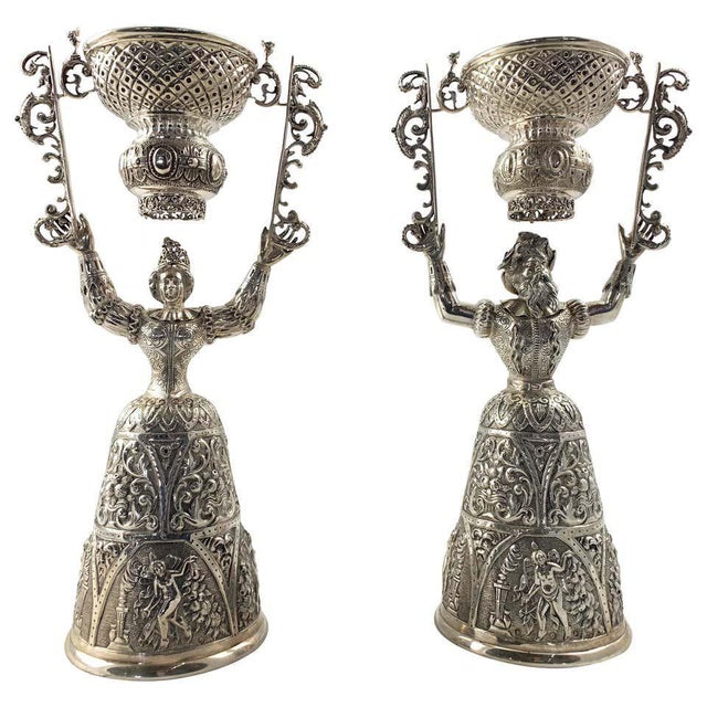 19th Century Silver Wager Cups, Set of 2 For Sale - Image 12 of 12