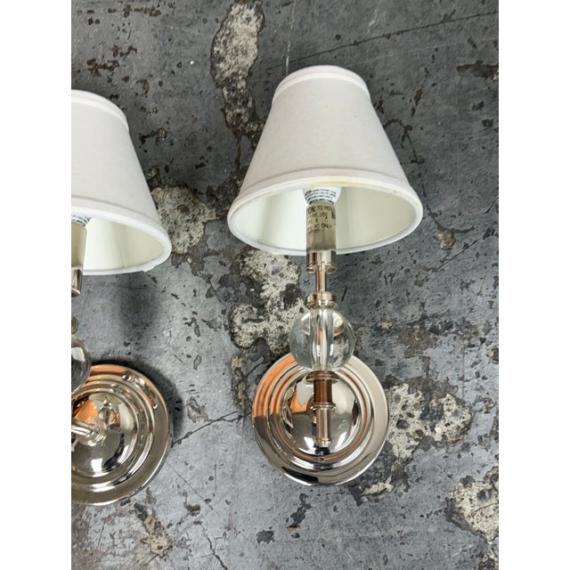 Design Plus Gallery presents a Pair of Wilshire Single Sconces from Restoration Hardware. This matching pair of Wilshire...