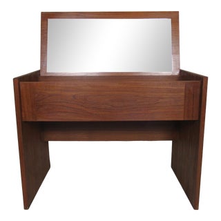 Mid-Century Folding Teak Vanity For Sale