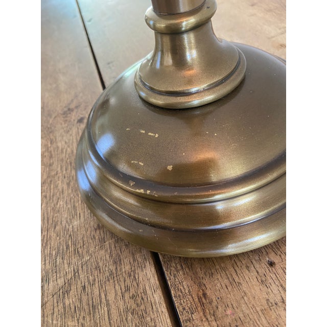 Pottery Barn Chelsea Metal Adjustable Table Lamp in Antique Brass Finish For Sale - Image 11 of 12