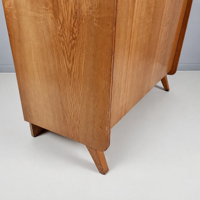 Wood Vintage Wardrobe in Ash by Tatra Nabytok, 1970s For Sale - Image 7 of 12
