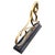 Mid-Century Modern 1960s MGM Studios Leo the Lion Guardian Brass and Steel Brutalist Statue For Sale - Image 3 of 8