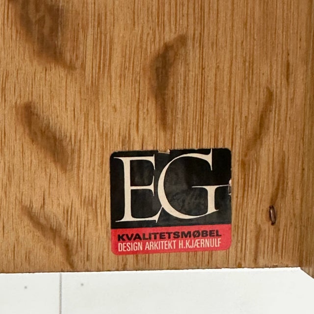 Freestanding Oak Desk by Henning Kjærnulf, 1960s For Sale - Image 4 of 12