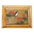 1970’s Original Asian Style Bird on Branch Painting on Bamboo For Sale