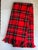 Textile Troy Red Tartan Plaid Throw & Penguin Pillow For Sale - Image 7 of 8