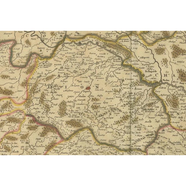 Title: New of the Duchy of Burgundy - Frederik De Wit c. 1688 : This exquisite map of the Duchy of Burgundy, published...