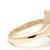 Early 21st Century Opal Inlay Navette Ring, 14k Yellow Gold, Ring Size 6 For Sale - Image 5 of 6