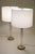 Large Matched Pair Waterford Crystal French Empire Corinthian Column Brass Table Lamps 1960's For Sale - Image 10 of 13