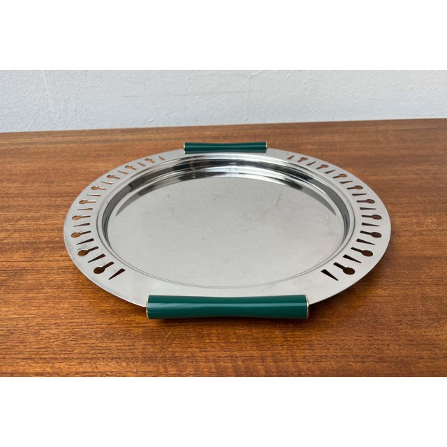Postmodern Metal Tray from Inoxbeck, Italy, 1980s For Sale - Image 17 of 18