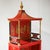 Early 21st Century Pair of Vintage Louis XVI Style Chinoiserie Red Lacquer Display Cabinets For Sale - Image 5 of 17