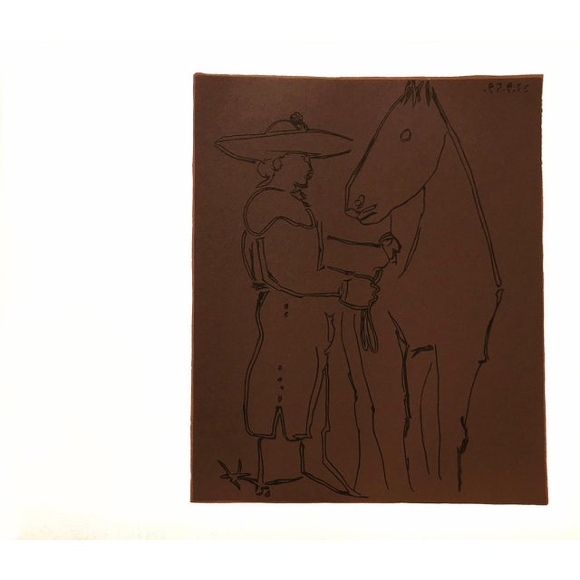 Artist: Pablo Picasso Country: Spain Title: Picador et Cheval Medium: Multichrome – 9 Marks: Not signed, not numbered...