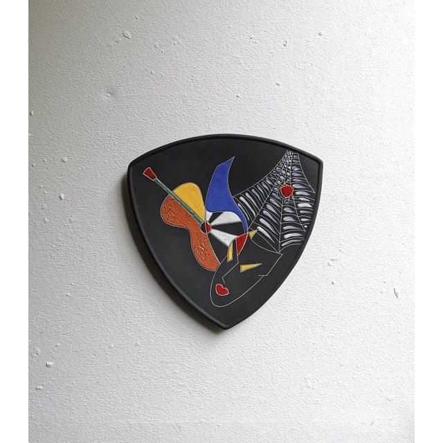 Ceramic Mid-Century Bohemé No. 304 Wall Plate from Keto-Keramik, 1950s For Sale - Image 7 of 7