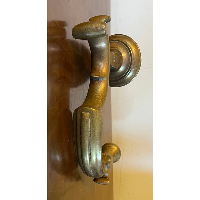 Large Antique 19th Century Georgian Style Heavy Cast Brass Doctor's Door Knocker For Sale - Image 9 of 13