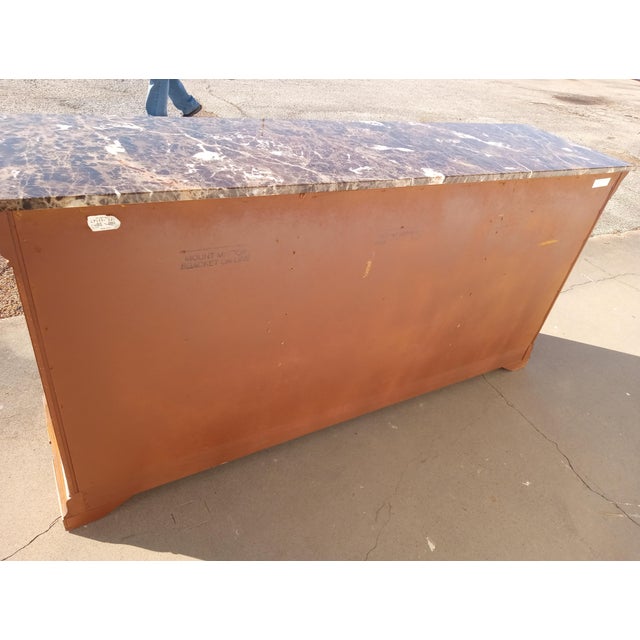 Modern Mid 20th Century Thomasville Marble Top Dresser For Sale - Image 3 of 6