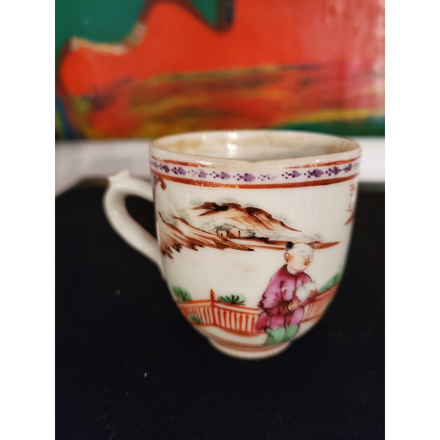 A rare over 200 years old and most likely much older Chinese porcelain handpainted cup. Surely the finest period and the...