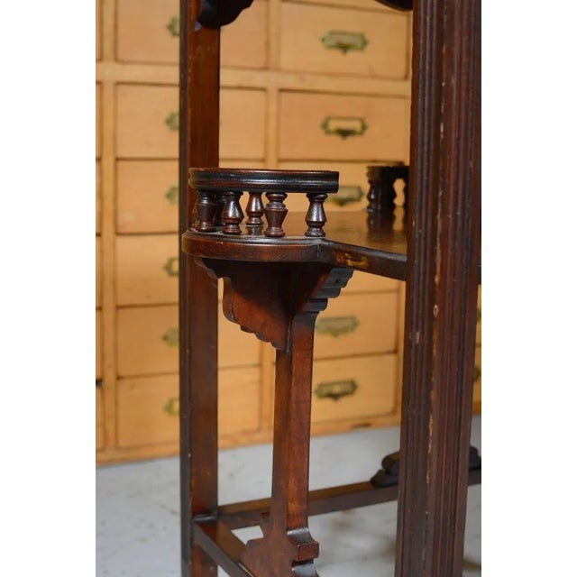 Walnut Table with Gallery Undertier, 1870s For Sale - Image 3 of 7